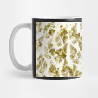 Japanese Anemone Leaf prints in brown Mug